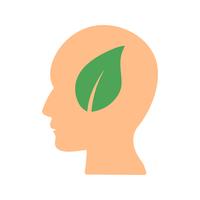 eco mind vector icon