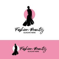 Vektor Grafik von Mode Schönheit Logo, geeignet zum Mode Geschäft oder Kleidung Marke