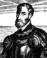 charles v, årgång illustration vektor