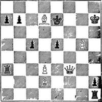 Schach Strategie Jahrgang Illustration. vektor