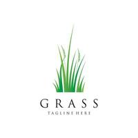 Gras Logo Design Vorlage Vektor Illustration mit kreativ Idee