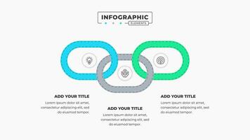 Vektor Geschäft Infografik Präsentation Elemente mit 3 Schritte oder Optionen