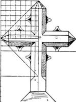 modern korsa årgång illustration. vektor