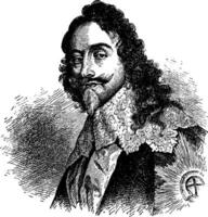 Charles ich, Jahrgang Illustration vektor