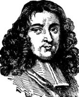 Pierre Bayle, Jahrgang Illustration vektor