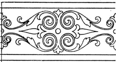 gräns bölja band är en design hittades i en bild förbi domenico zampieri, årgång gravyr. vektor