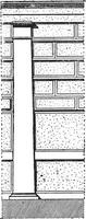 Pilaster beim Pompeji, Jahrgang Gravur. vektor