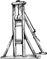 guillotine vintage illustration. vektor