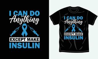 Diabetes Bewusstsein T-Shirt Design, Typografie t Shirt, Kampf, druckbar Vektor Datei.