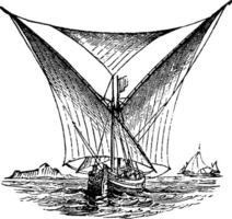 soffa, årgång illustration. vektor