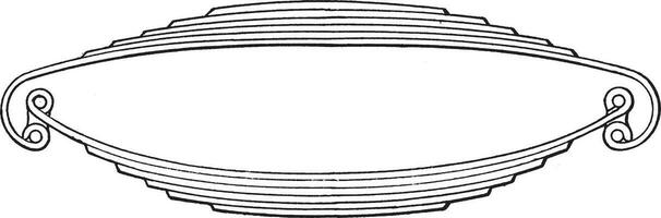 Rückseite Achse, Jahrgang Illustration. vektor