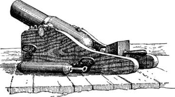 lyle pistol, årgång illustration. vektor