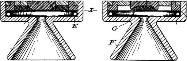 Telefon Senden Gerät Jahrgang Illustration. vektor