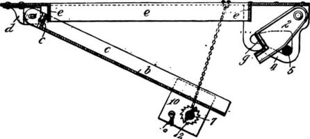 fälla dörr årgång illustration. vektor