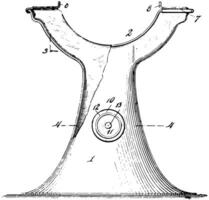 Trophäe Art Sockel Jahrgang Illustration. vektor