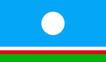 de flagga av de sakha republik vektor