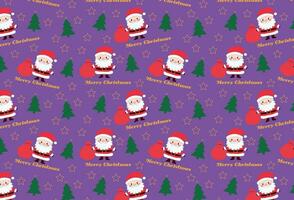 Weihnachten Muster, mit Santa claus und Elemente, Ideal zum Hintergründe, Texturen, Stoffe vektor