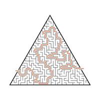 schwieriges großes Labyrinth. Spiel für Kinder und Erwachsene. Puzzle für Kinder. Labyrinth Rätsel. flache Vektorillustration. vektor