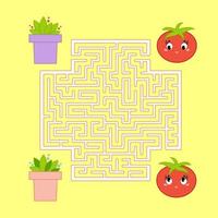 Matze. Spiel für Kinder. lustiges Labyrinth. Aktivitätsseite. Puzzle für Kinder. Cartoon-Stil. Rätsel für die Vorschule. Arbeitsblatt zur Bildungsentwicklung. Farbe-Vektor-Illustration. vektor