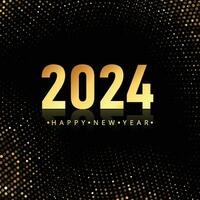 2024 Neu Jahr Feier Karte Hintergrund vektor