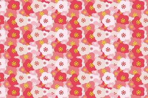 Illustration, Muster von Kirsche blühen Blume Hintergrund. vektor