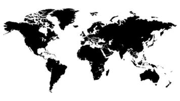 värld Karta modern.globe map.generalized värld map.world Karta på isolerat bakgrund.vektor illustration vektor