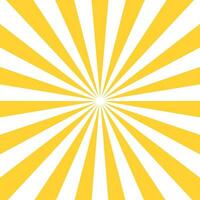 abstrakt gul och vit stråle stjärna brista bakgrund tv årgång. vektor illustration