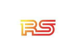 Monogramm rs oder sr Vektor Logo