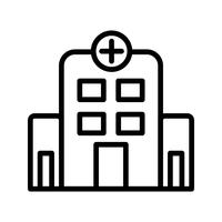 Vektor-Krankenhaus-Symbol vektor