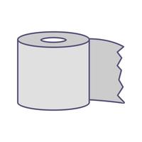 Toilettenpapier-Vektor-Symbol vektor