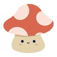 kawaii Pilz Vektor Illustration