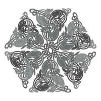 alt Welt Jahrgang Ornament Knoten keltisch dekorativ Element einstellen isoliert Vektor