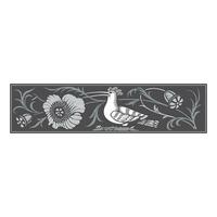 Jahrgang retro Blumen- kalligraphisch Kunst dekorativ Elemente skizzieren einstellen mit Blumen und Vogel isoliert Vektor Illustration