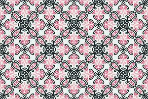 arabicum mönster. balack, rosa och vit bakgrund med arabicum ornament. mönster, bakgrunder och tapeter för din design. textil- prydnad. vektor illustration.