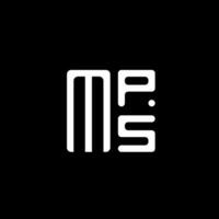 mps Brief Logo Vektor Design, mps einfach und modern Logo. mps luxuriös Alphabet Design