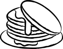 Pfannkuchen Hand gezeichnet Vektor Illustration