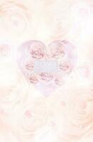 Romantik Rose Blume Hintergrund Design. vektor