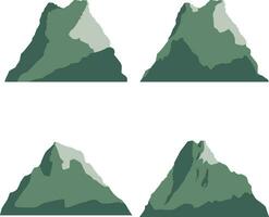 International Berg Tag Symbol mit abstrakt Design. isoliert auf Weiß Hintergrund. Vektor Illustration Satz.