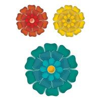 dekorativ Mandala Zier runden Muster isoliert auf Weiß Hintergrund Vektor