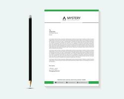 kreativ och rena brevpapper. företags- modern brev design. vektor