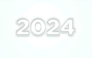 glücklich Neu Jahr 2024 Design, bunt Nummer 2024 Vektor, 2024 Gold 3d, glücklich Neu Jahr 2024, Neu Jahr 2024. vektor