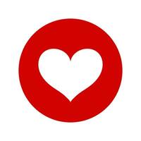 einstellen von Herzen. Herz rot Symbole. Zeichen von Liebe. Vektor Illustration