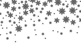 jul faller snö. snöfall. vektor illustration