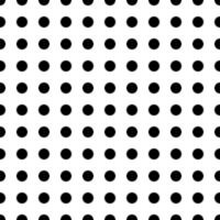nahtlos geometrisch Muster. schwarz Kreis auf Weiß Hintergrund. einfach wiederholen Ornament. Vektor Illustration