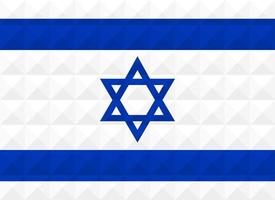 künstlerische flagge von israel mit geometrischem wellenkonzeptkunstdesign vektor