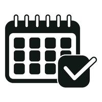 Veranstaltung Planer Kalender Symbol einfach Vektor. Paar Ehe vektor