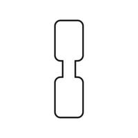 Gurt Verbinder Tab Symbol Vektor. Tasche Gurt Anker Illustration unterzeichnen. Gurtband Tasche Anschlüsse Symbol oder Logo. vektor