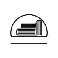 Bibliothek Logo Symbol, Vektor Illustration Design