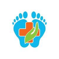 Fuß Sohlen Logo Symbol, Vektor Illustration Design
