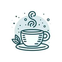 enkel kaffe kopp symbol logotyp. vektor illustration